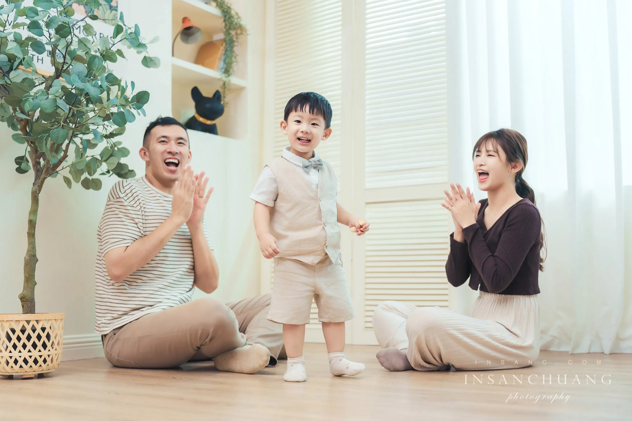 {婚攝英聖|親子攝影}薇婷莉婷全家福-Casper2歲 婚攝英聖