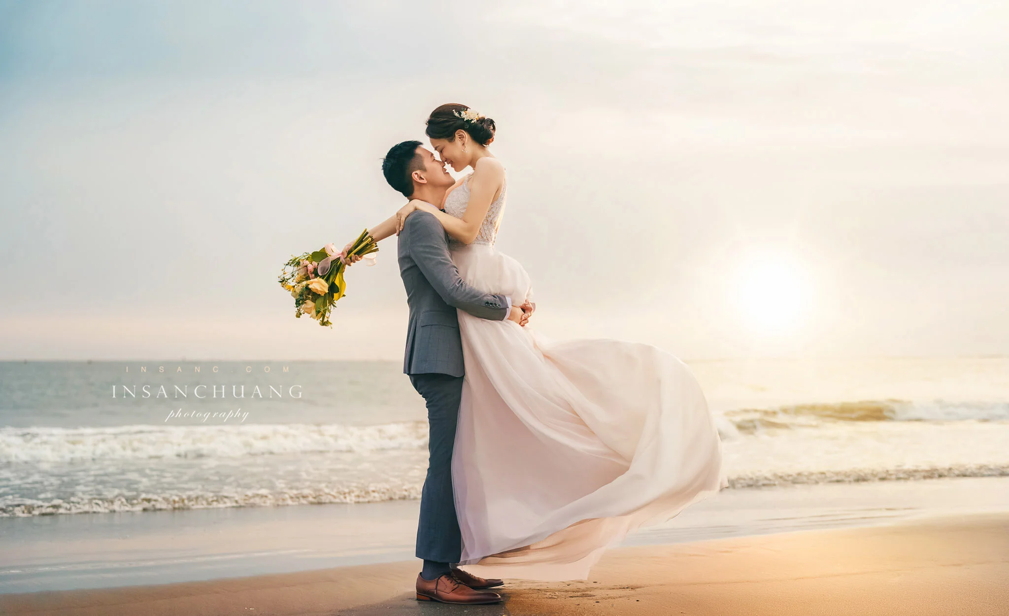 {婚攝英聖|自主婚紗}一心+小瑜婚紗-台南成大-奇美博物館-漁光島-造型:崔羿樂 婚攝英聖